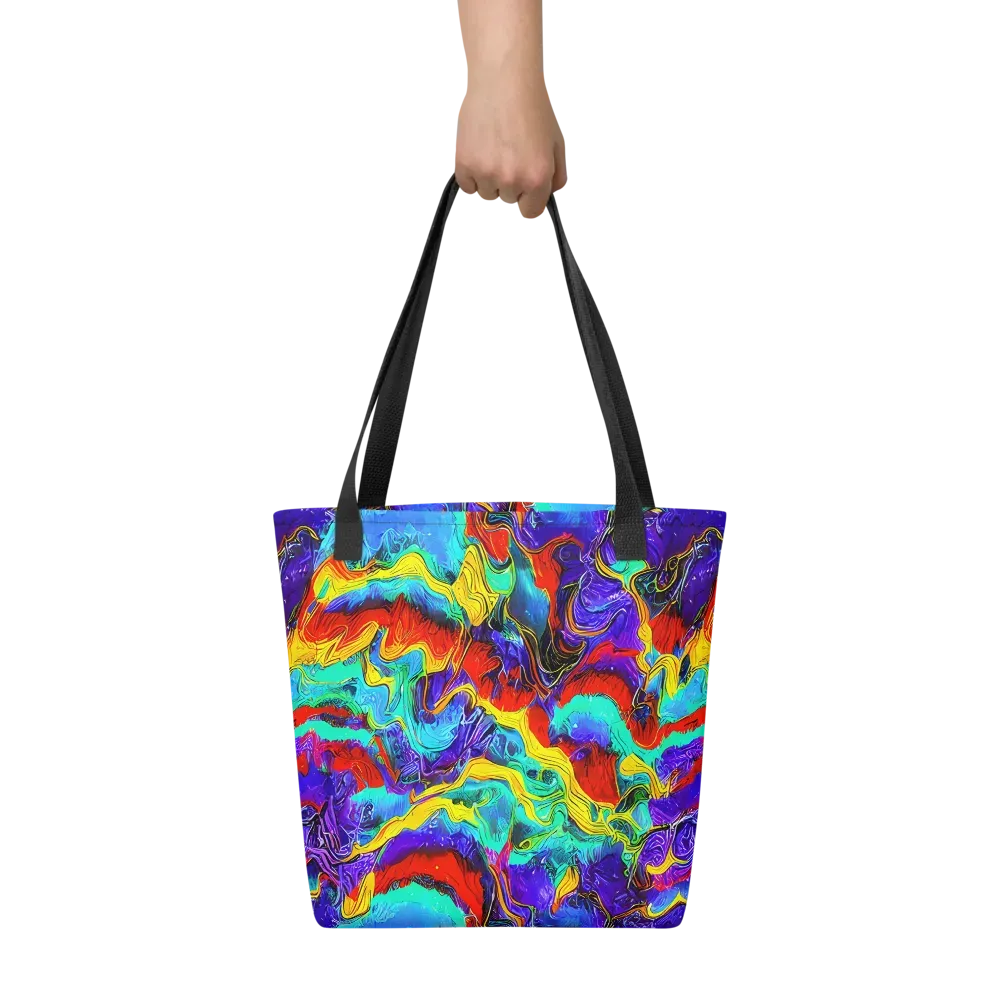 Rainbow Riptide on Tote Bag — Front