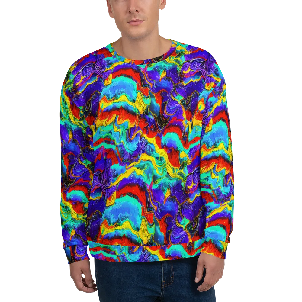 Rainbow Riptide on Sweatshirt — Front