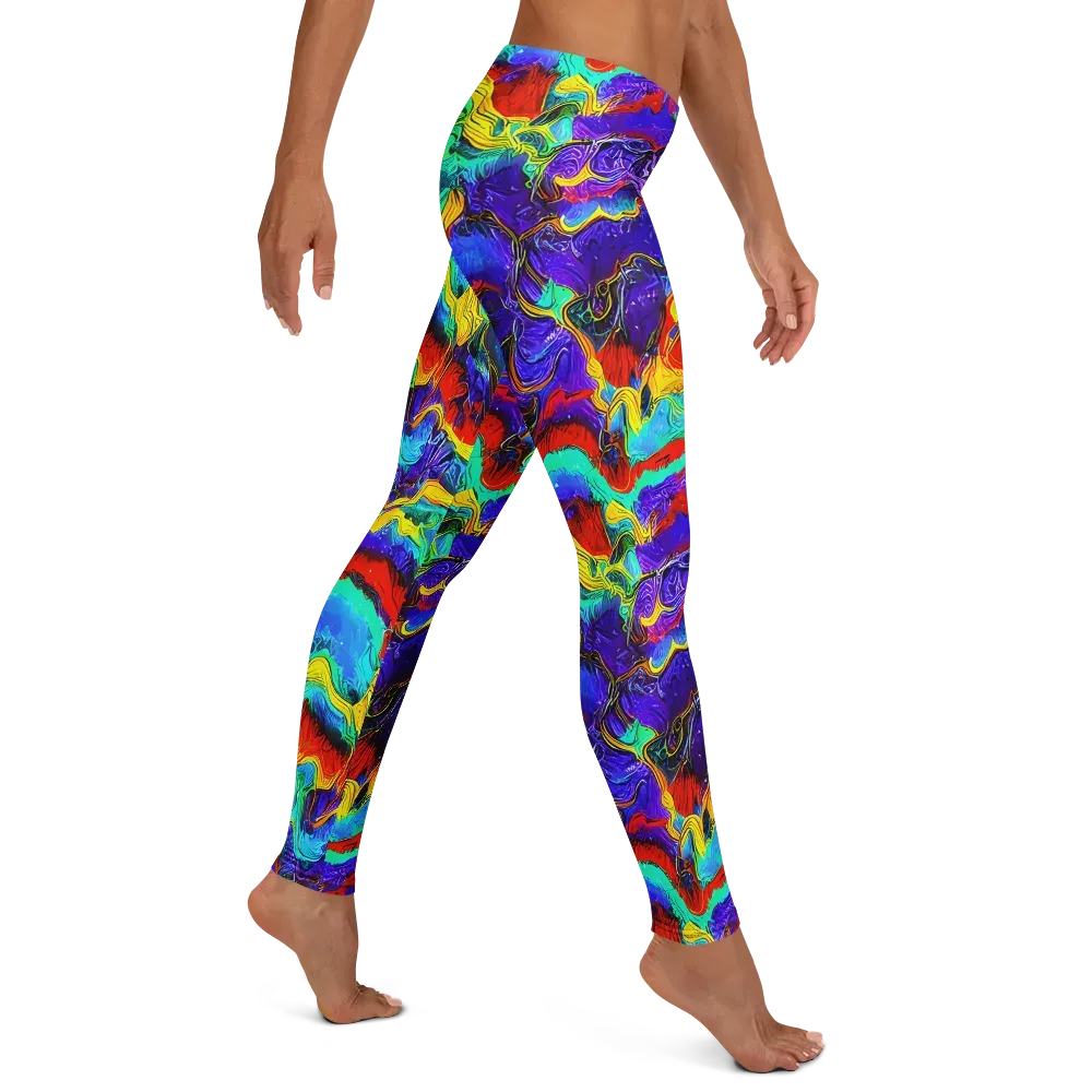 Rainbow Riptide on Leggings — Right