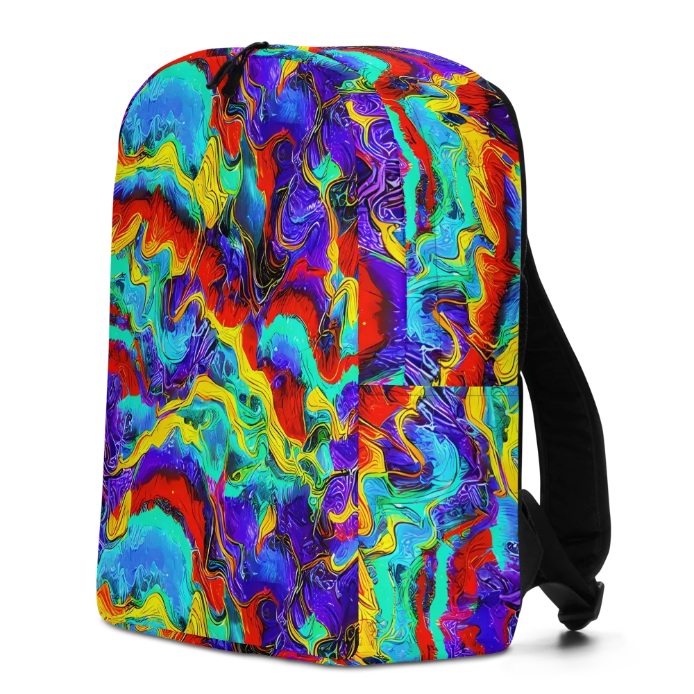Rainbow Riptide on Minimalist Backpack — Left