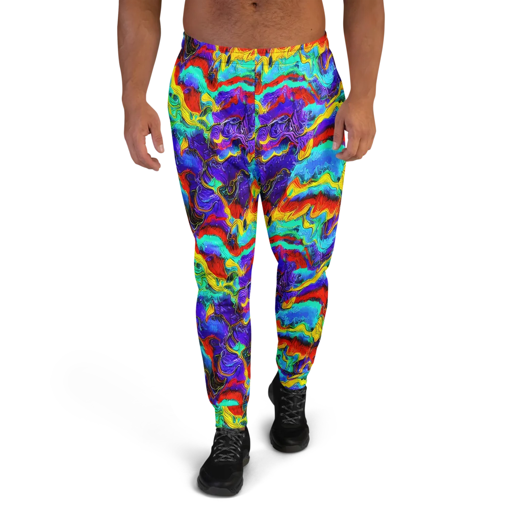Rainbow Riptide on Men's Joggers — Front