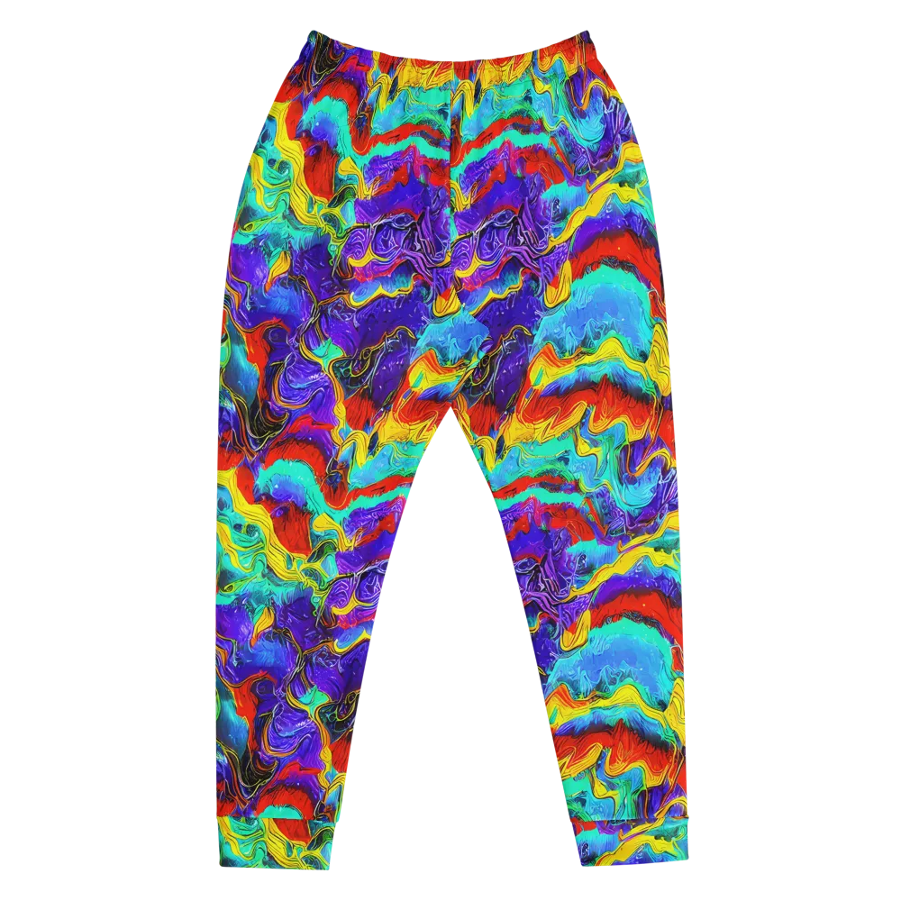 Rainbow Riptide on Men's Joggers — Front