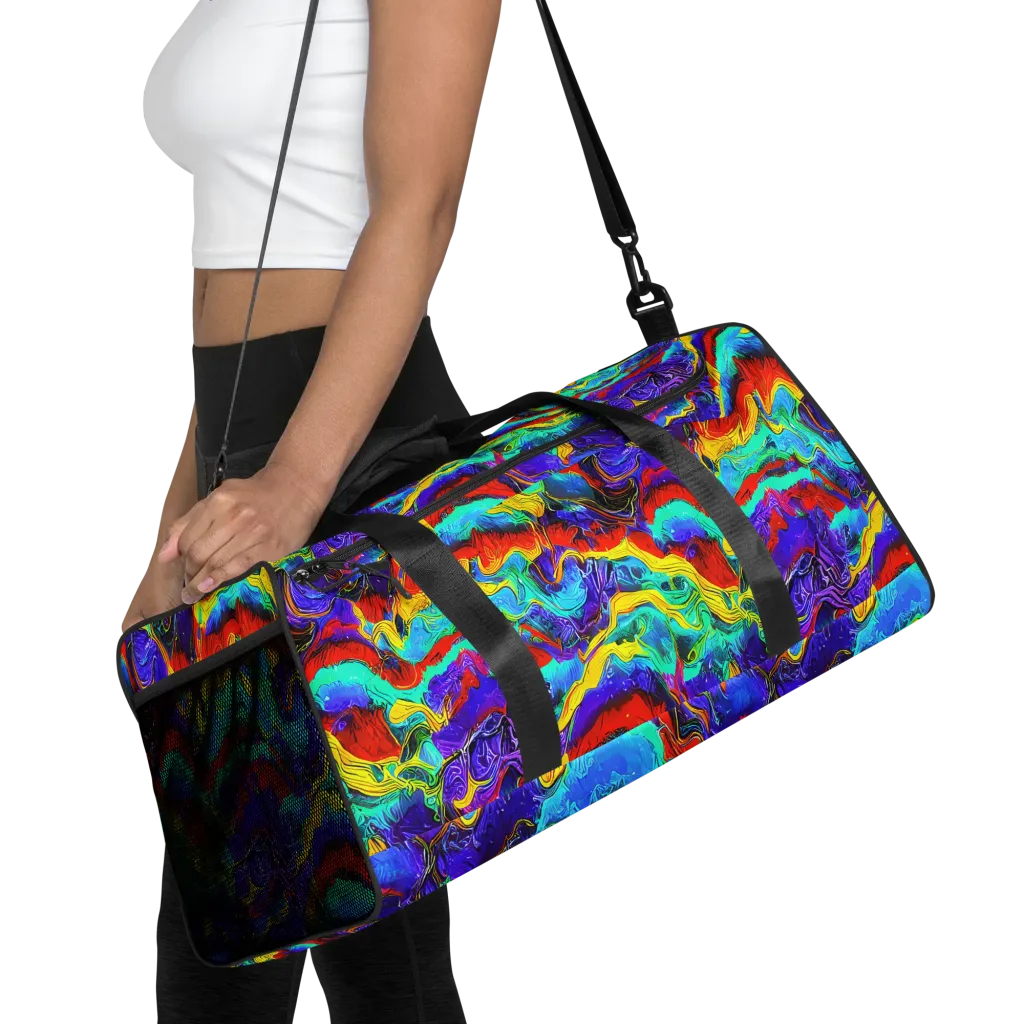 Rainbow Riptide on Duffle Bag — Front