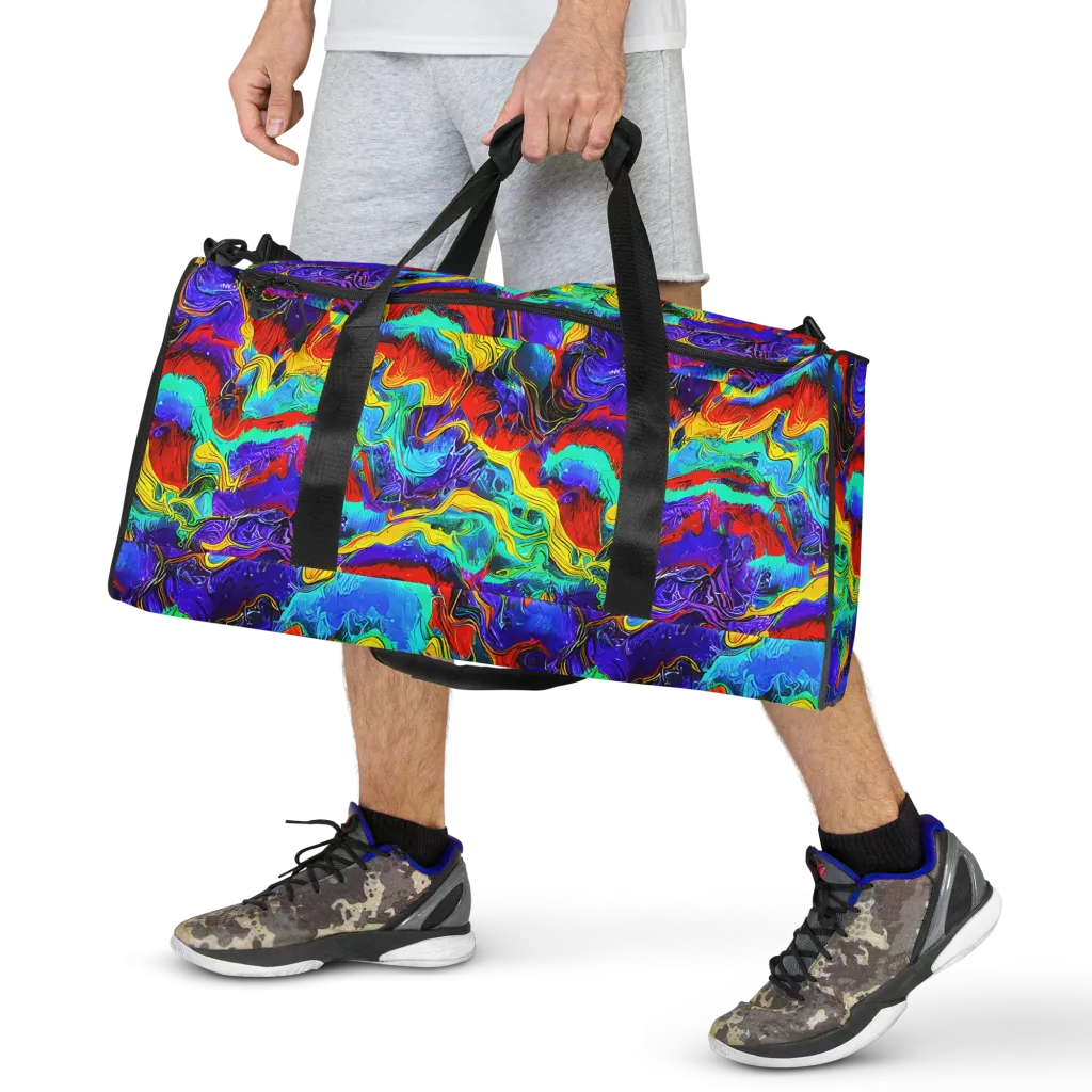 Rainbow Riptide on Duffle Bag — Front