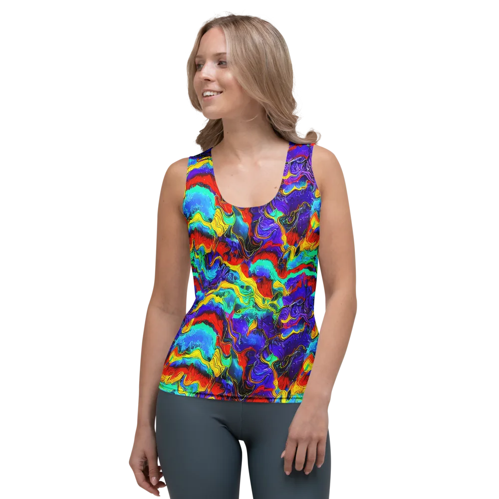 Rainbow Riptide on Women's Tank Top — Front