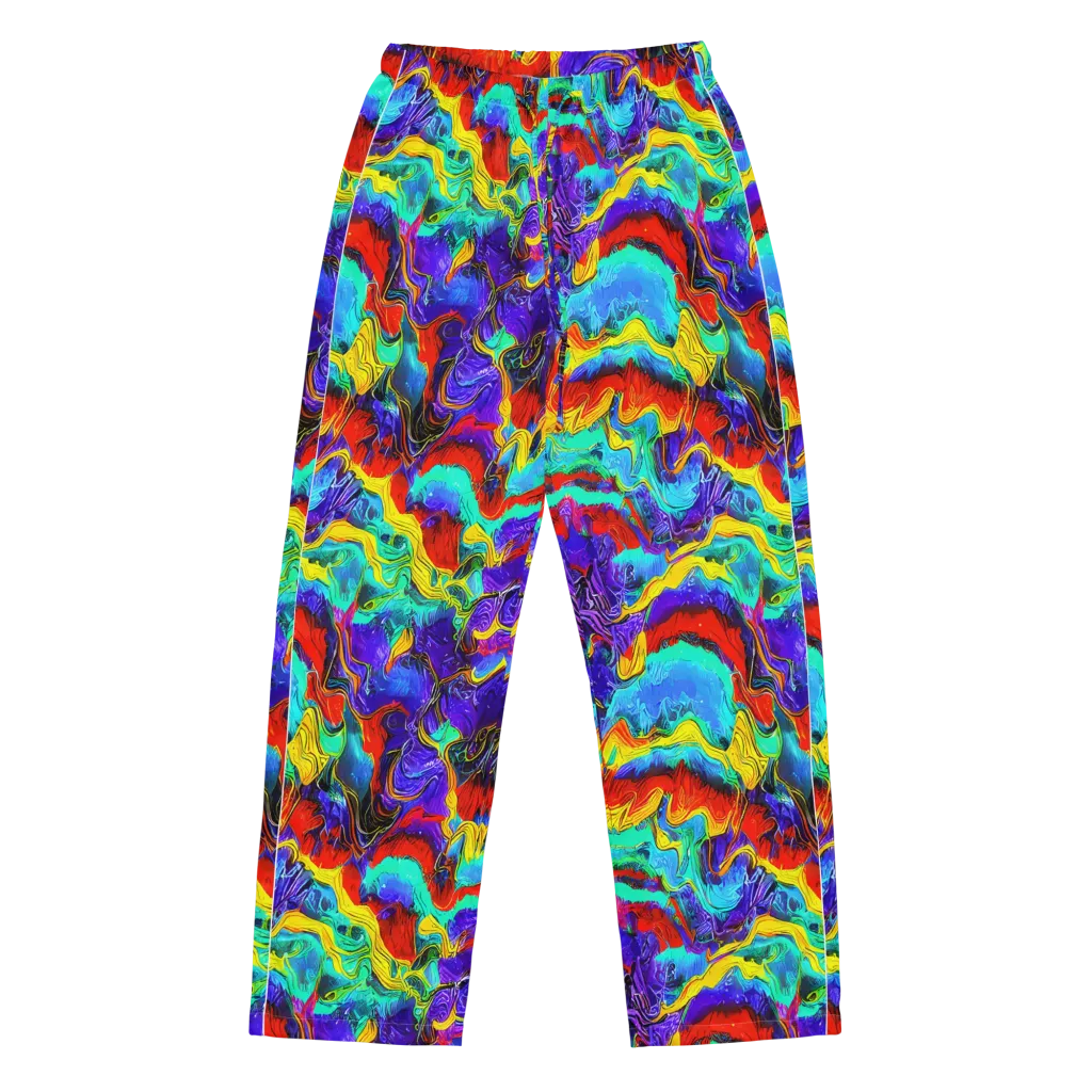 Rainbow Riptide on Women's Pajama Pants — Front