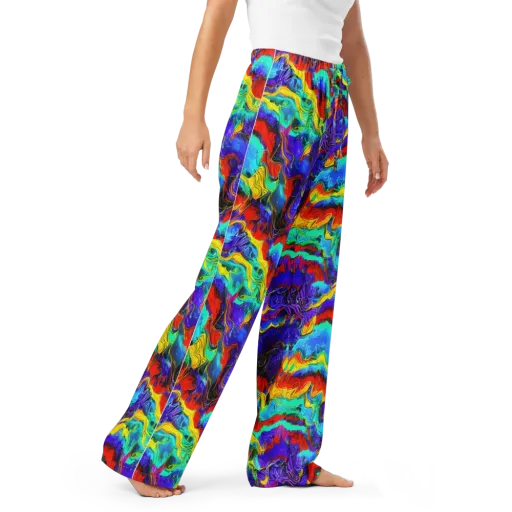 Rainbow Riptide on a Women's Pajama Pants