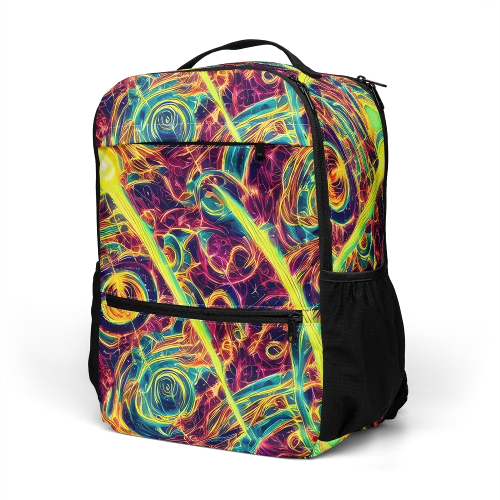 Fuchsia Thunder on Utility Backpack — Left Front