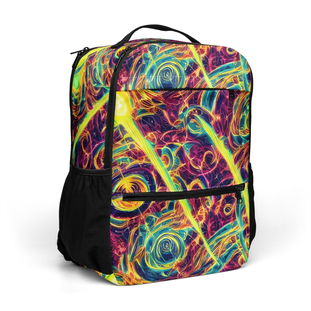 Fuchsia Thunder on Utility Backpack — Right Front