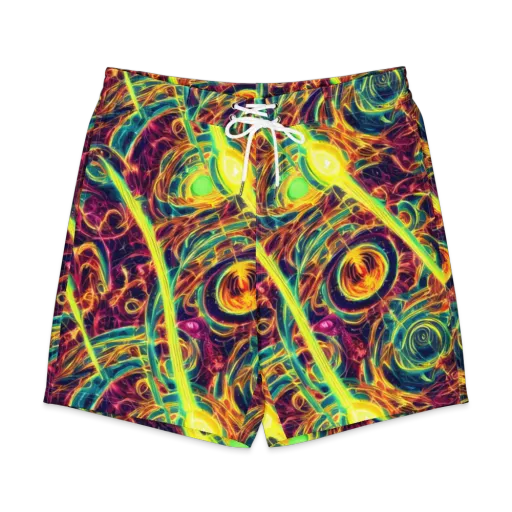 Fuchsia Thunder on a Men's Board Shorts