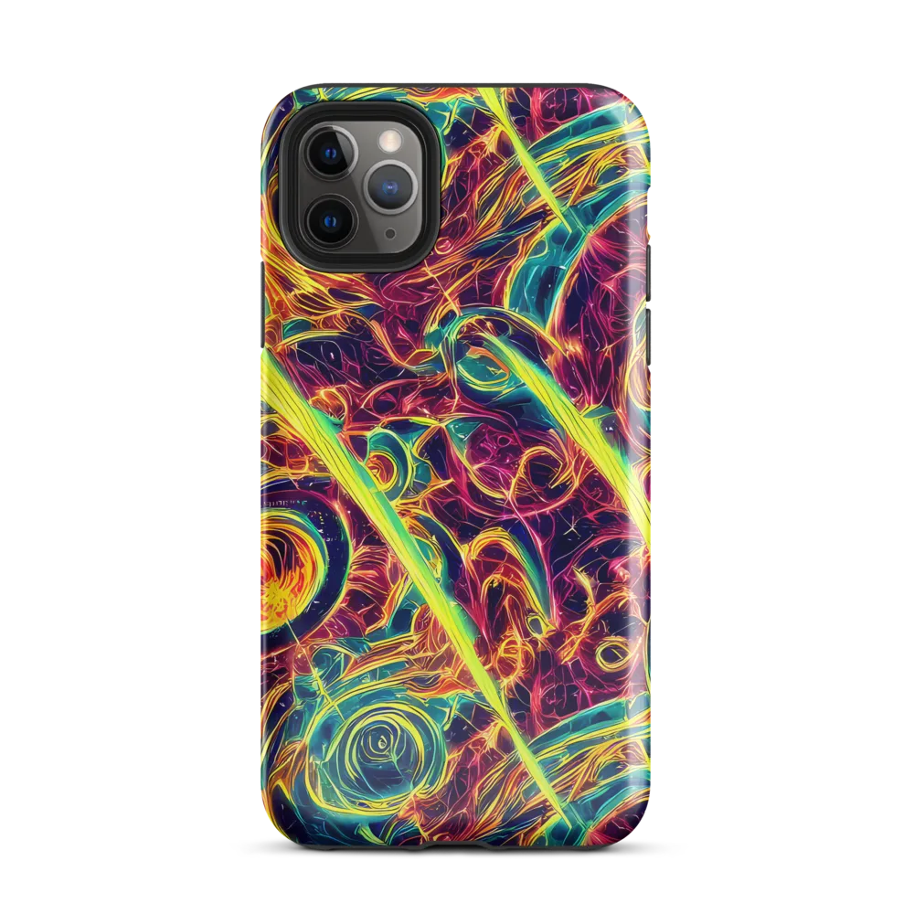 Fuchsia Thunder on Tough Case for iPhone® — Front