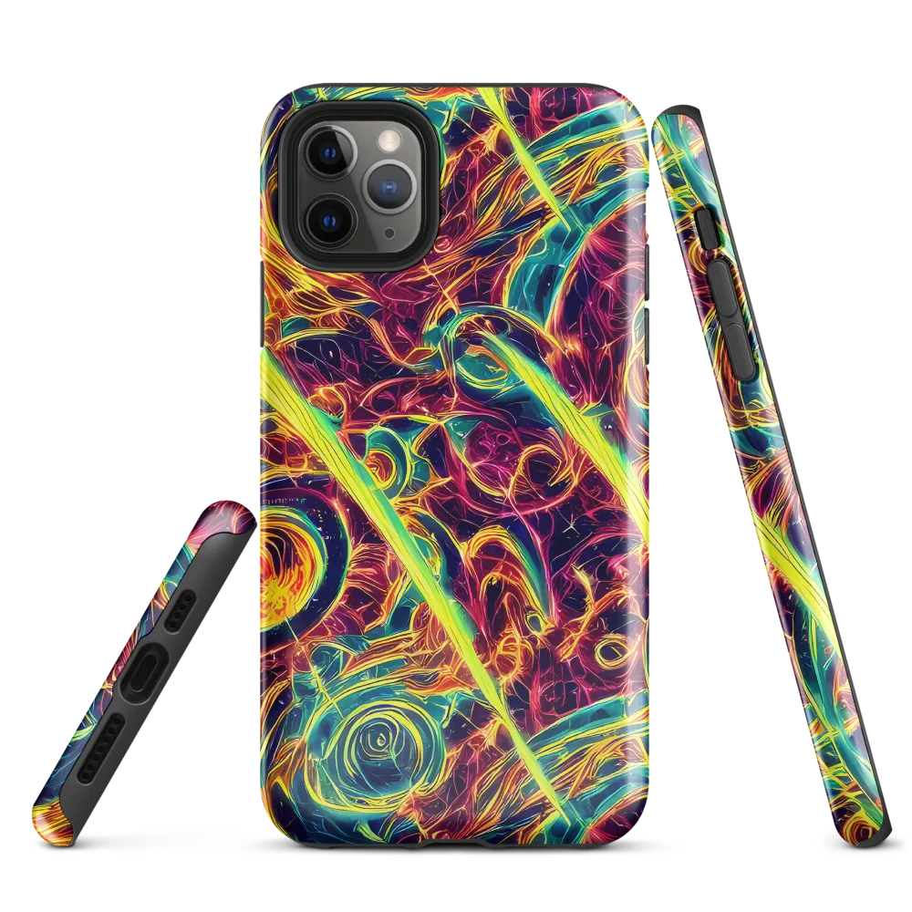 Fuchsia Thunder on Tough Case for iPhone® — Front