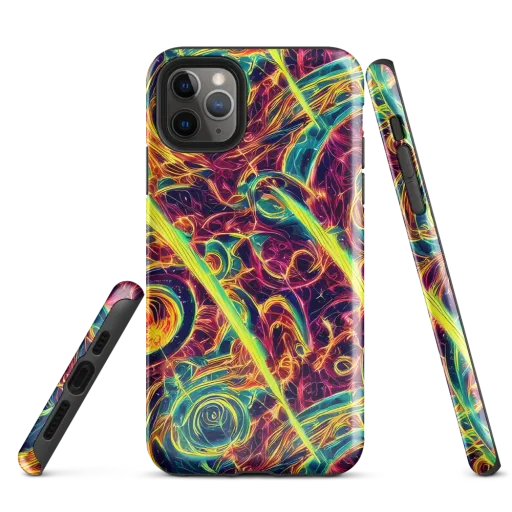 Fuchsia Thunder on a Tough Case for iPhone®
