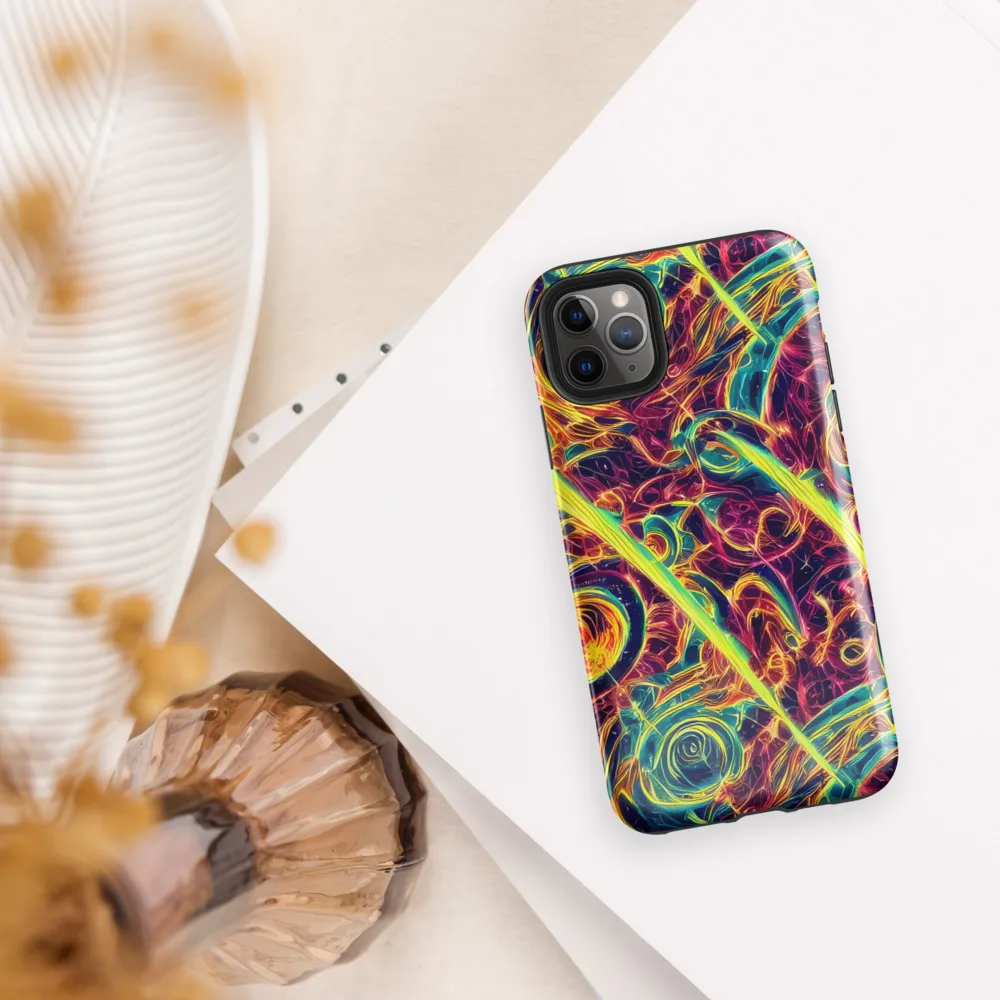 Fuchsia Thunder on Tough Case for iPhone® — Front