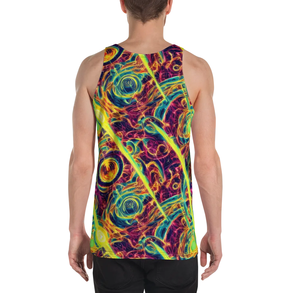Fuchsia Thunder on Men's Tank Top — Back