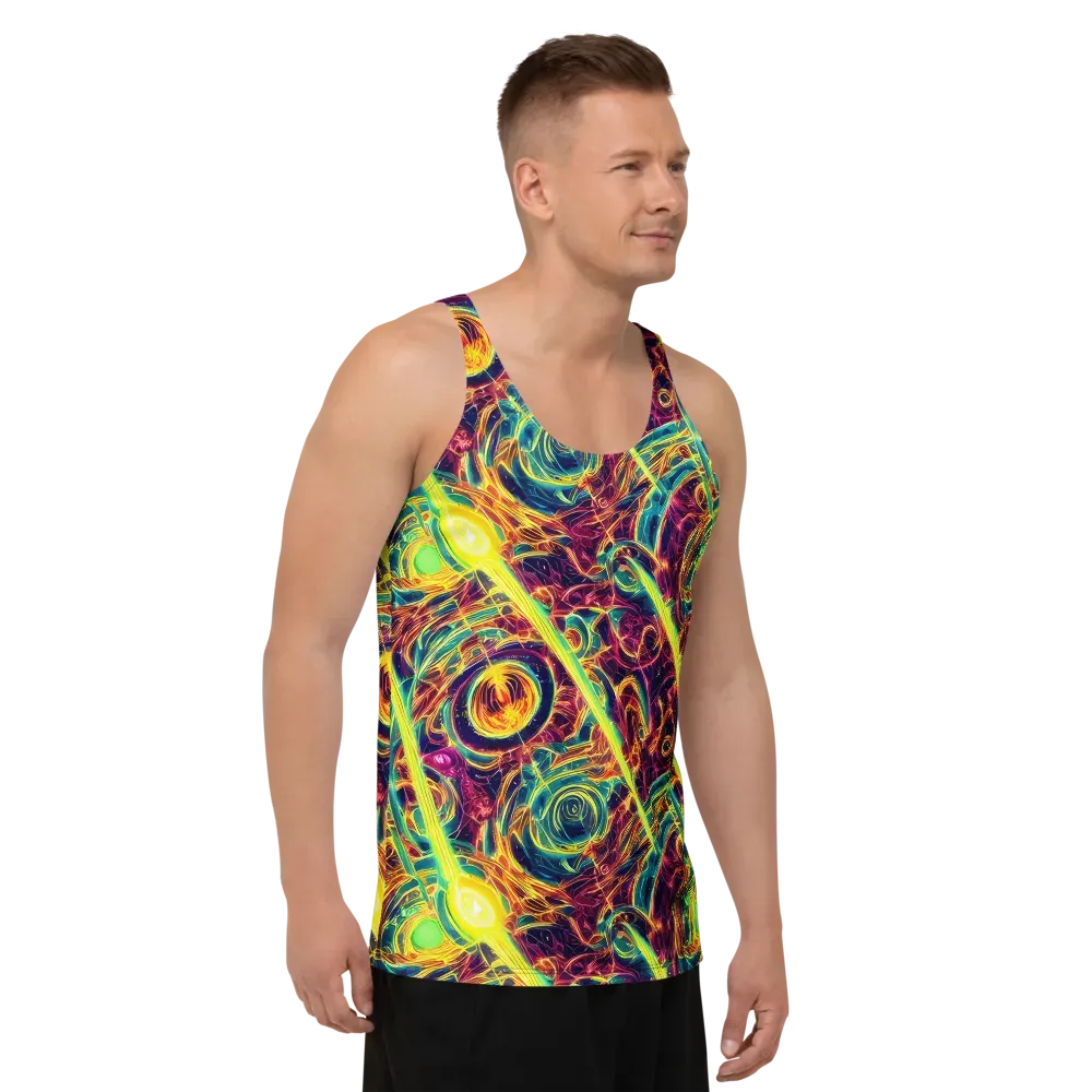 Fuchsia Thunder on Men's Tank Top — Right Front