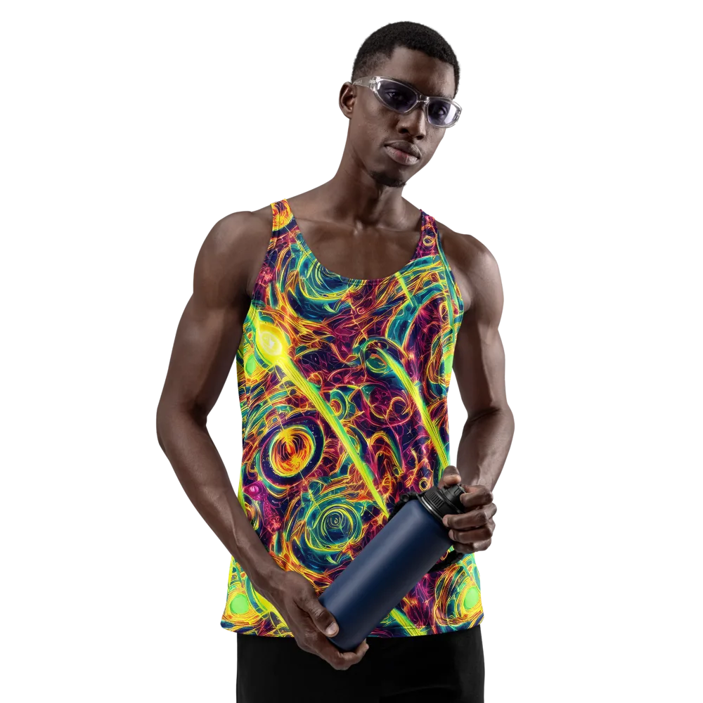 Fuchsia Thunder on Men's Tank Top — Front