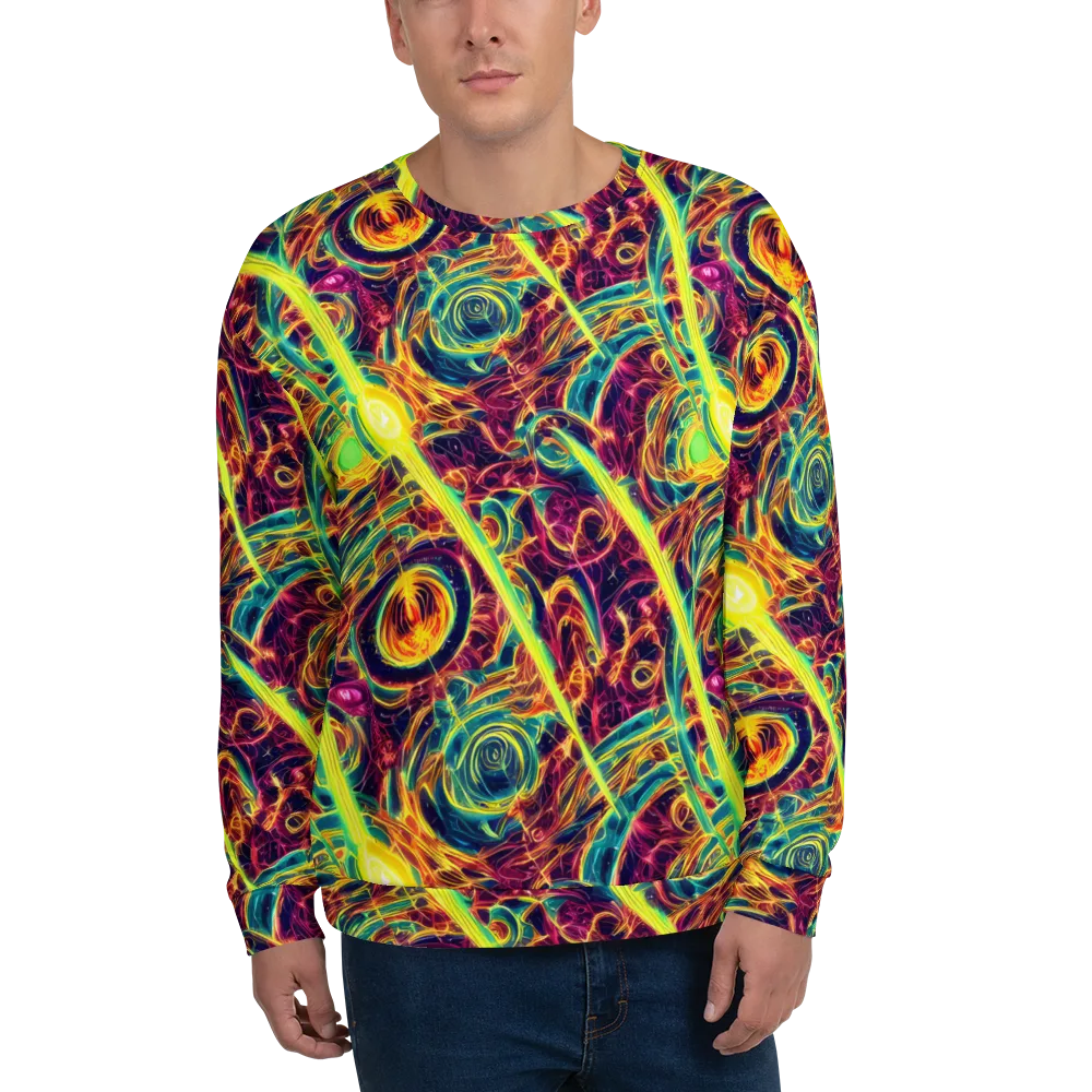 Fuchsia Thunder on Sweatshirt — Front