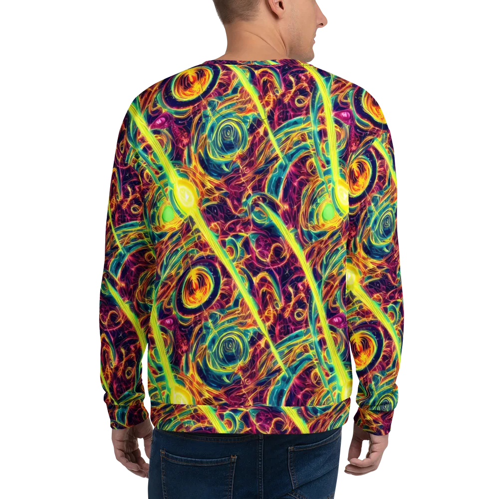 Fuchsia Thunder on Sweatshirt — Back