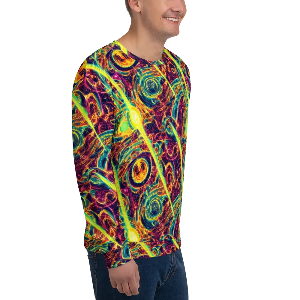 Fuchsia Thunder on Sweatshirt — Right Front