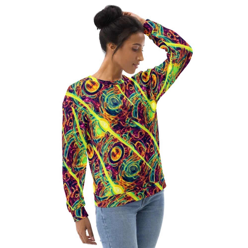 Fuchsia Thunder on Sweatshirt — Right Front