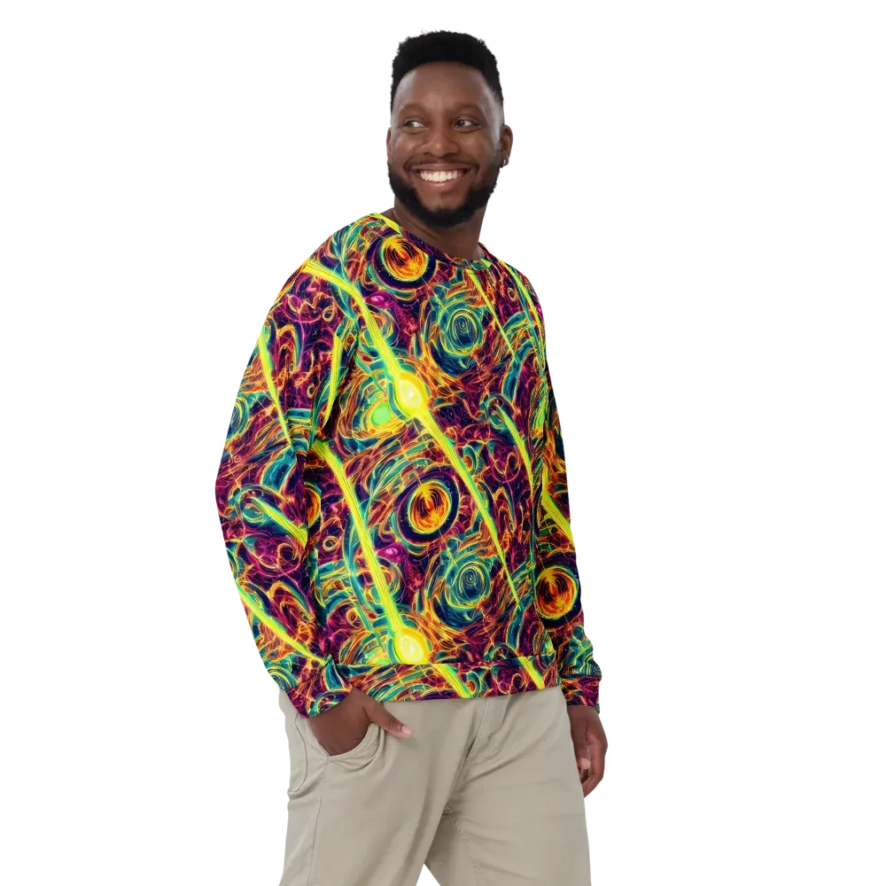 Fuchsia Thunder on Sweatshirt — Front