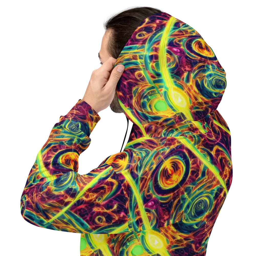 Fuchsia Thunder on Hoodie — Back
