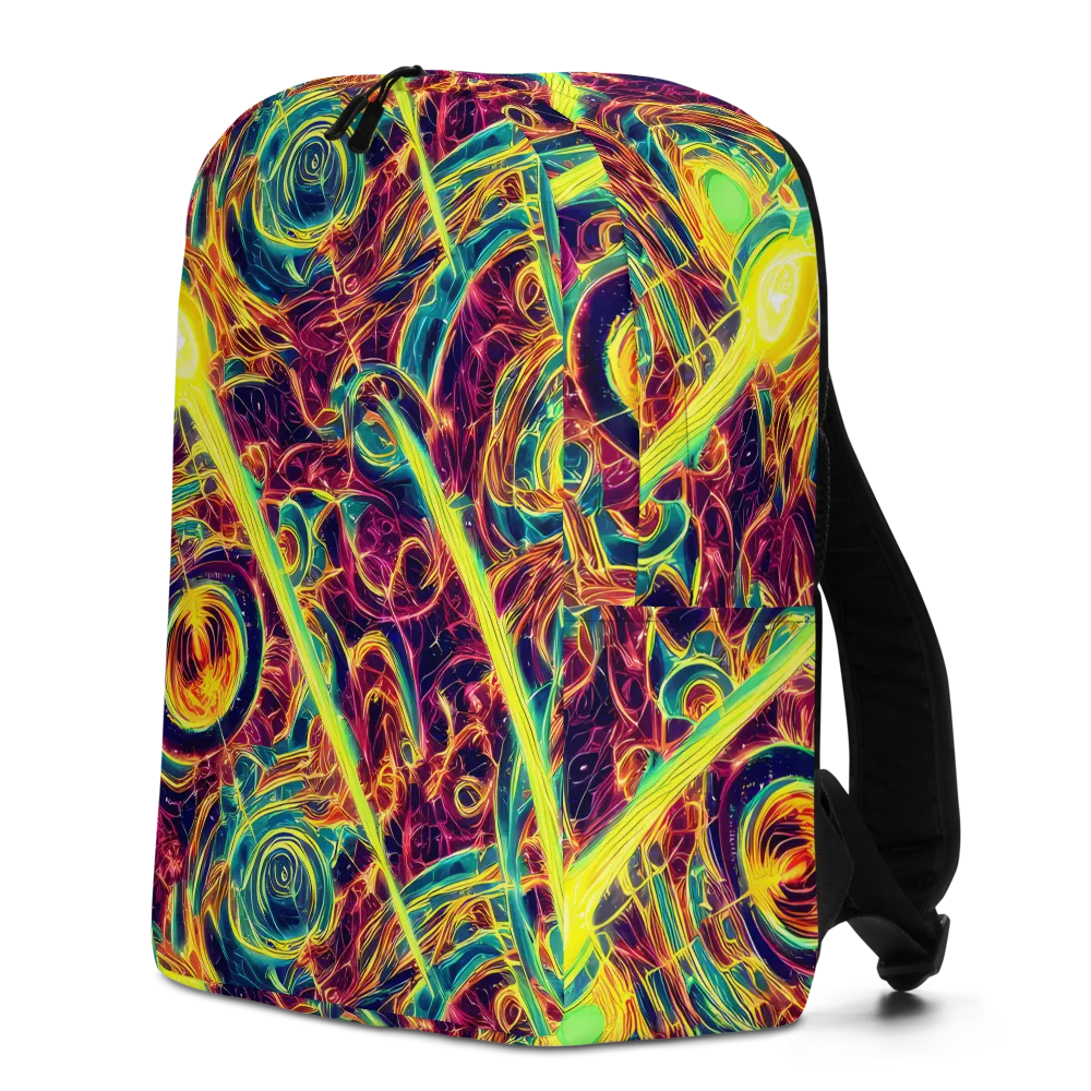 Fuchsia Thunder on Minimalist Backpack — Left