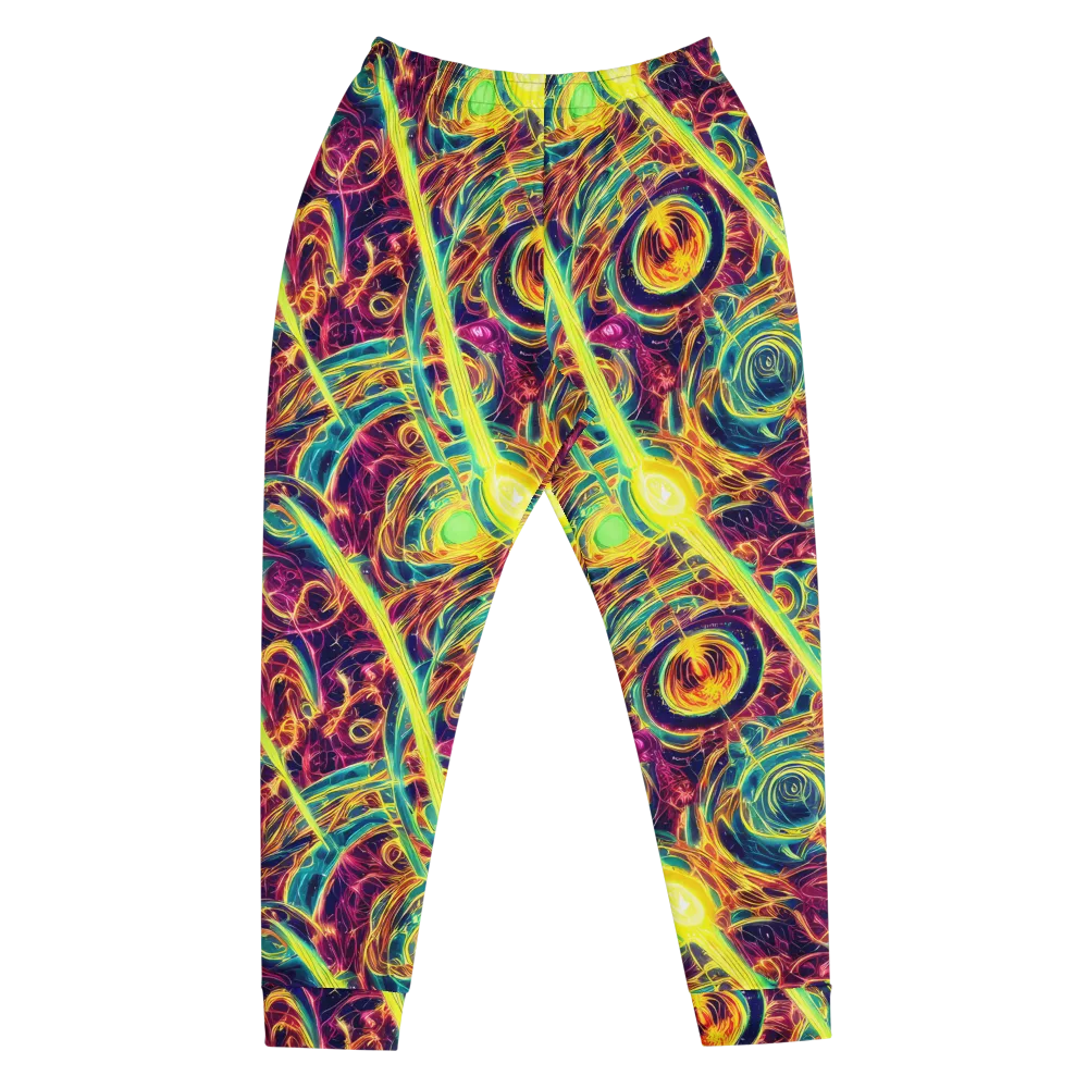 Fuchsia Thunder on Men's Joggers — Front