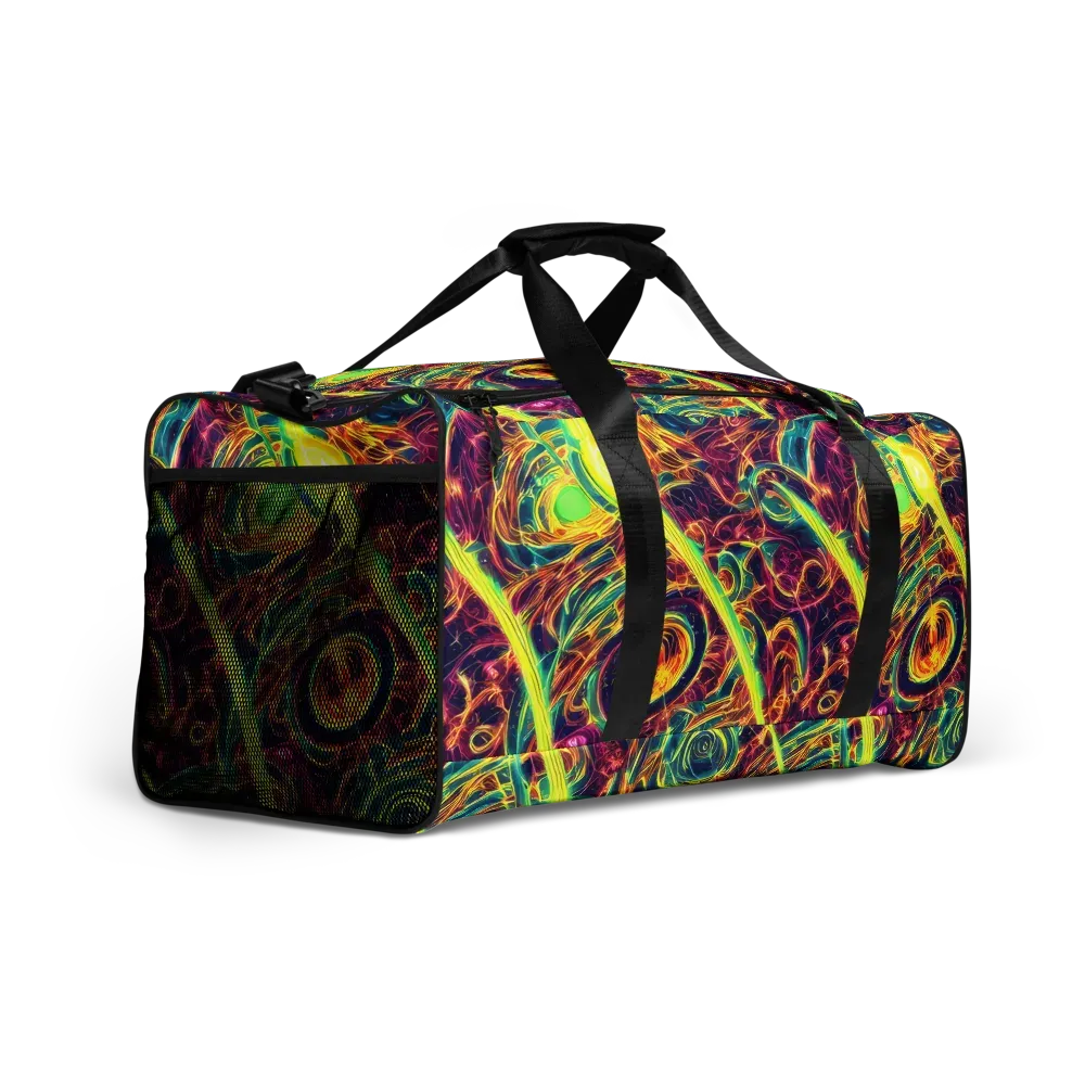 Fuchsia Thunder on Duffle Bag — Right Front