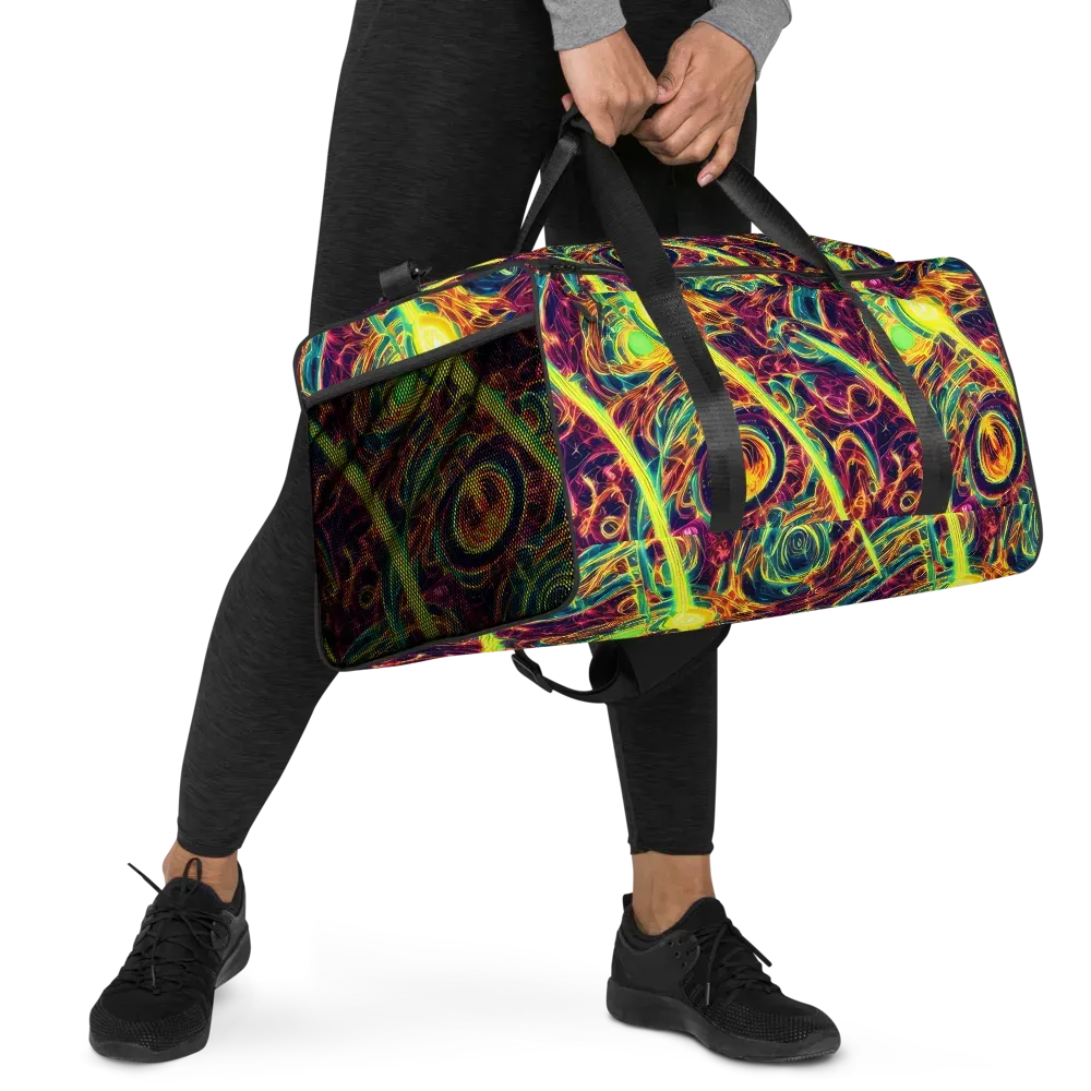 Fuchsia Thunder on Duffle Bag — Right Front