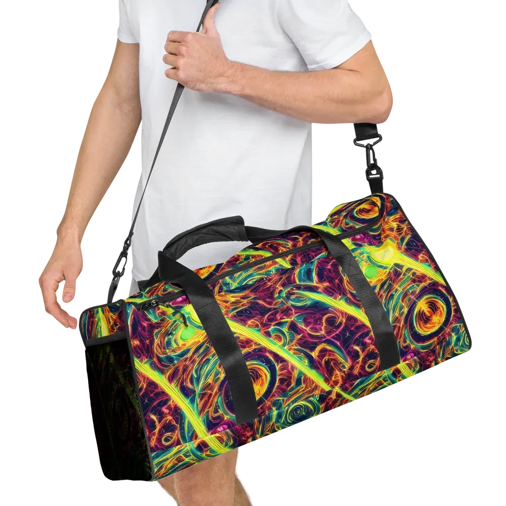 Fuchsia Thunder on Duffle Bag — Right Front