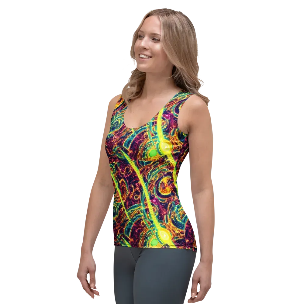 Fuchsia Thunder on Women's Tank Top — Left Front