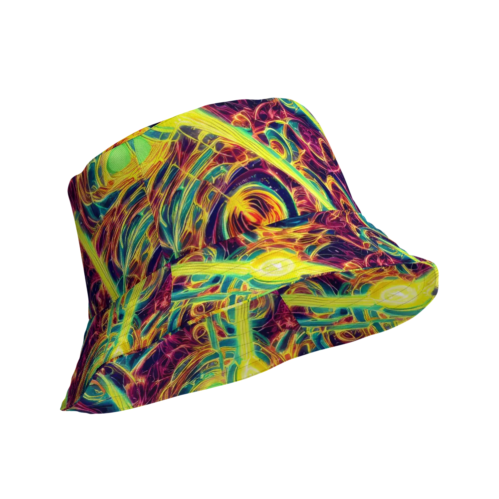 Fuchsia Thunder on Reversible Bucket Hat — Product details Outside