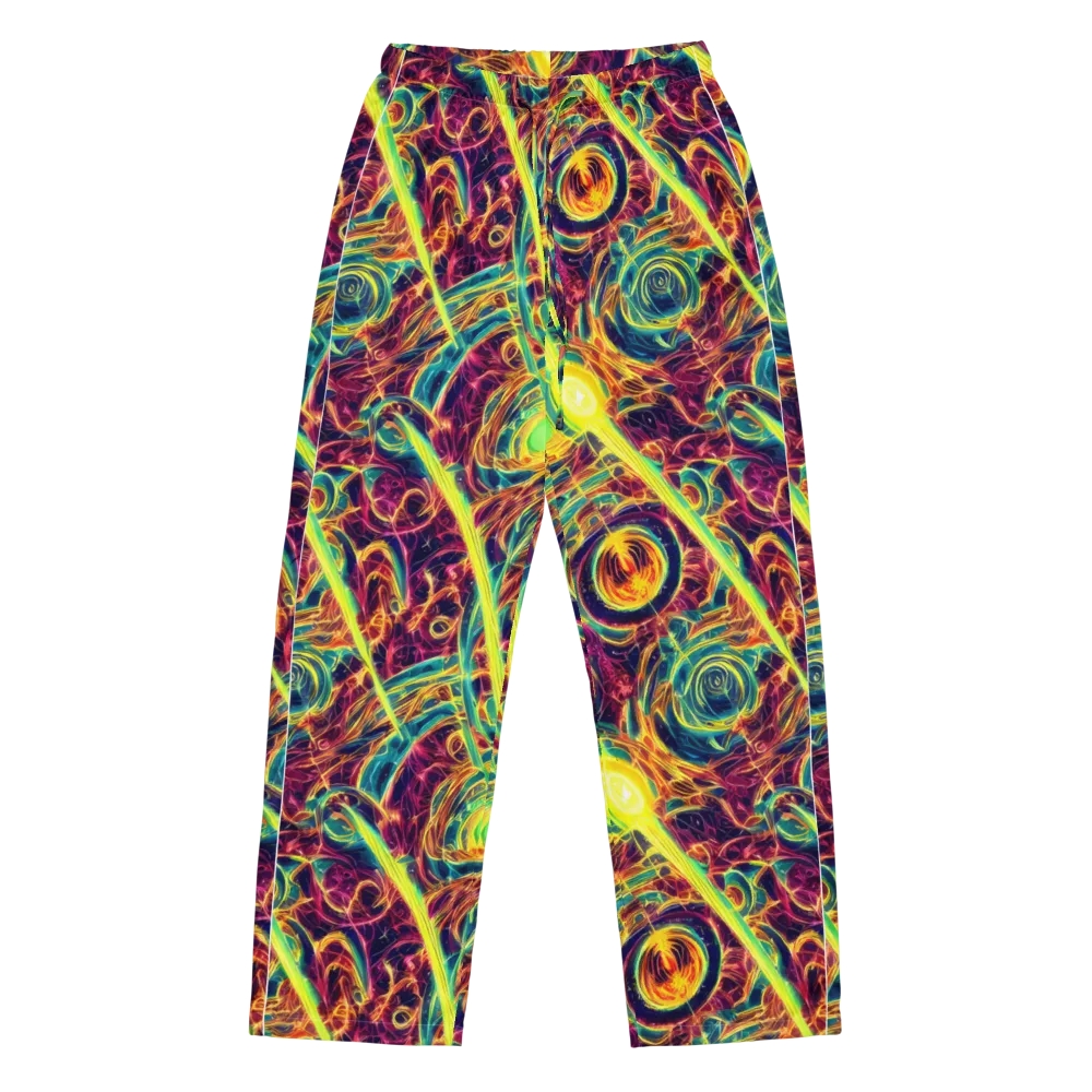 Fuchsia Thunder on Women's Pajama Pants — Front