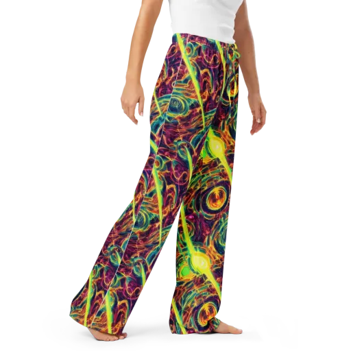 Fuchsia Thunder on a Women's Pajama Pants