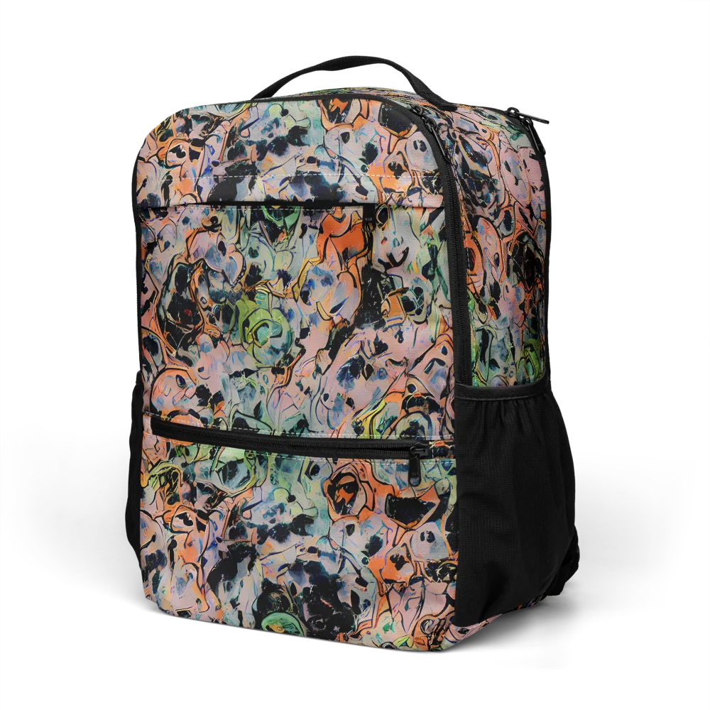Peach Voltage on Utility Backpack — Left Front