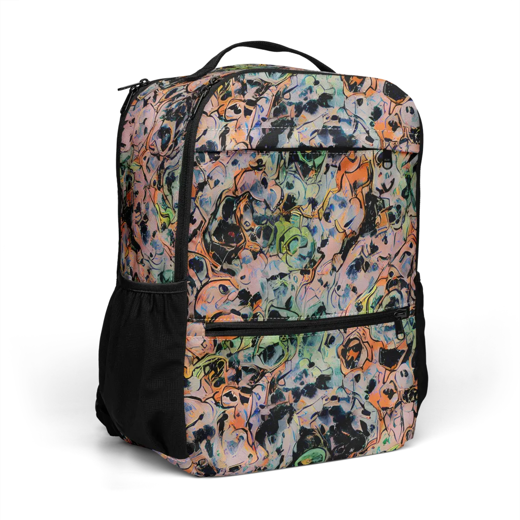 Peach Voltage on Utility Backpack — Right Front
