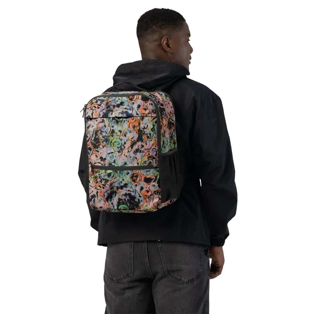 Peach Voltage on Utility Backpack — Back
