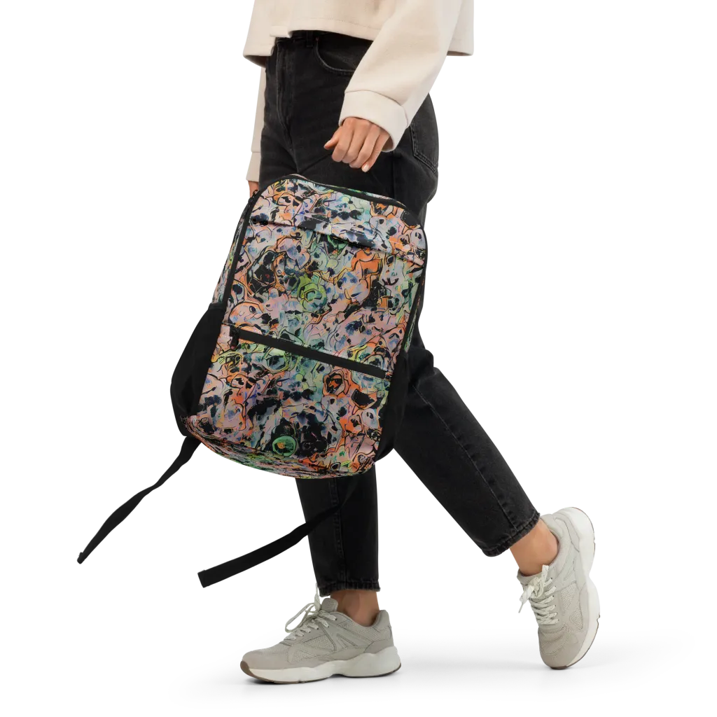 Peach Voltage on Utility Backpack — Front