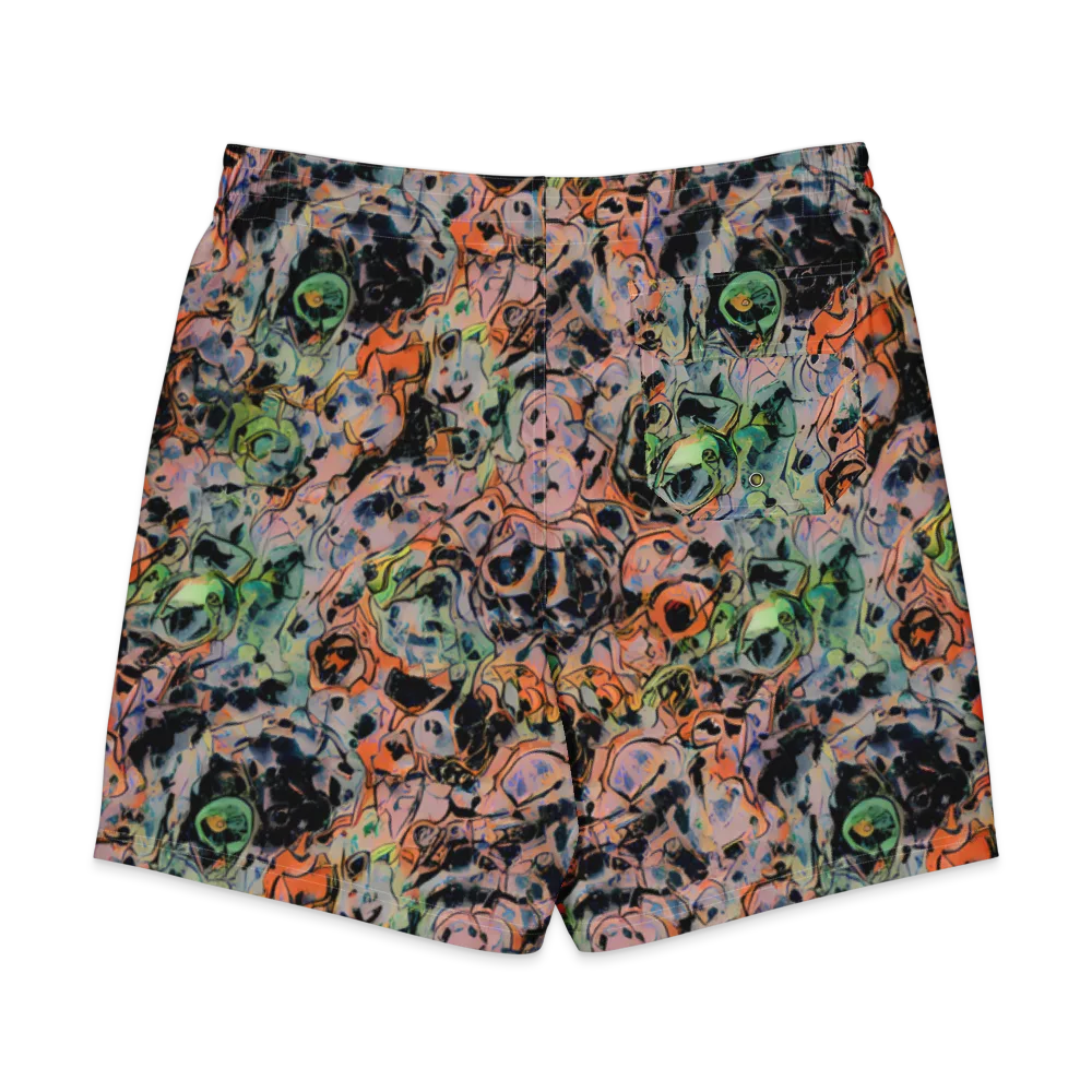 Peach Voltage on Men's Board Shorts — Back