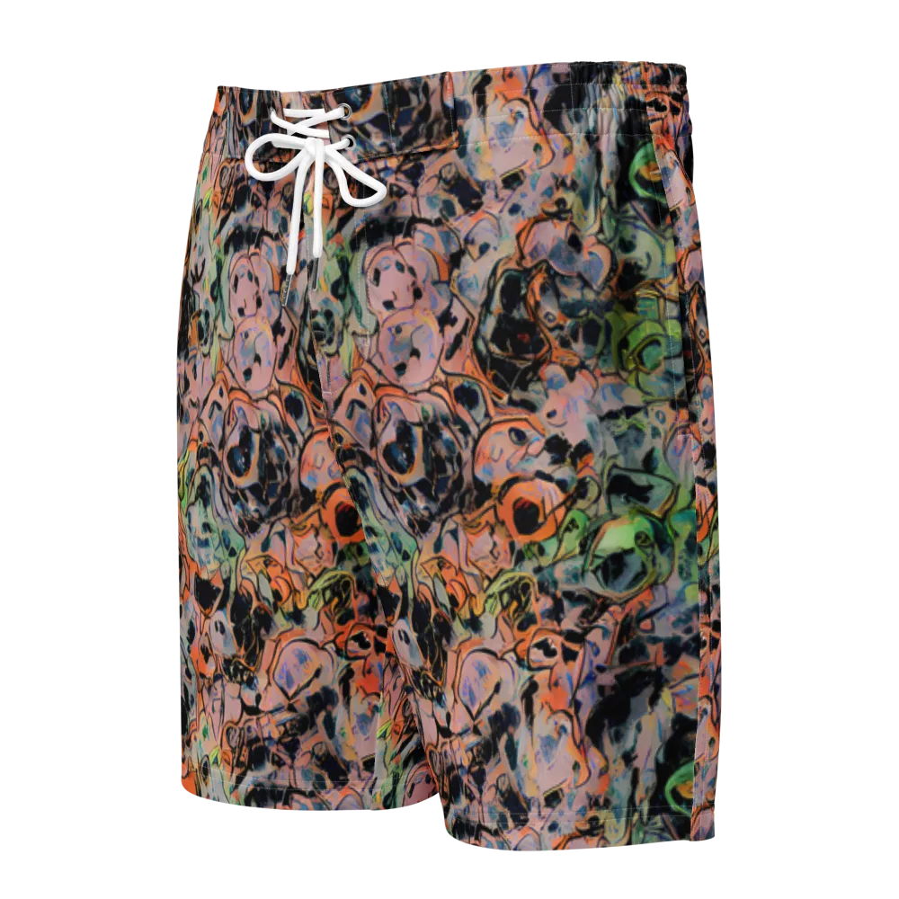 Peach Voltage on Men's Board Shorts — Front