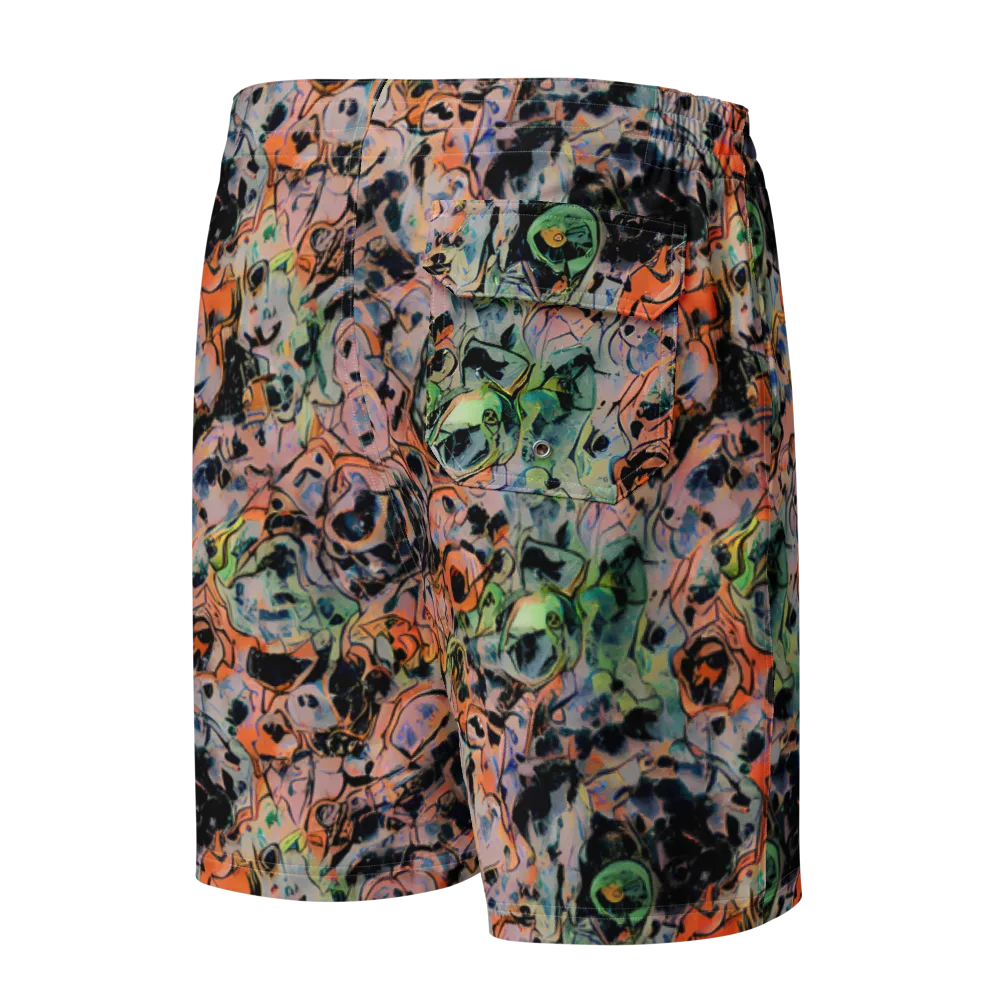 Peach Voltage on Men's Board Shorts — Back