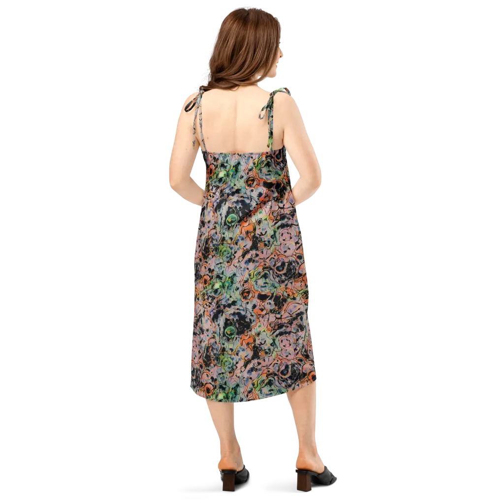Peach Voltage on Slip Dress — Back