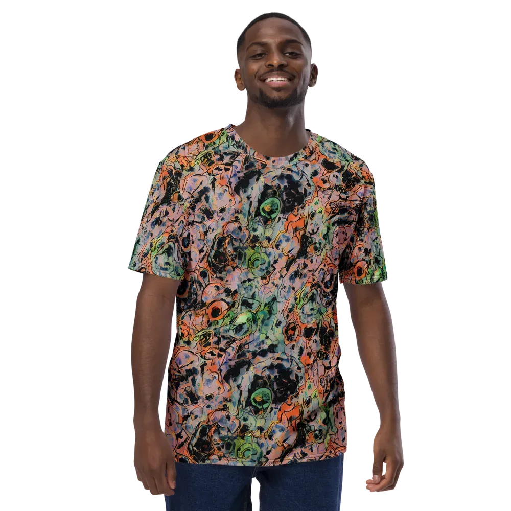 Peach Voltage on Men's Crew Neck T-Shirt — Front
