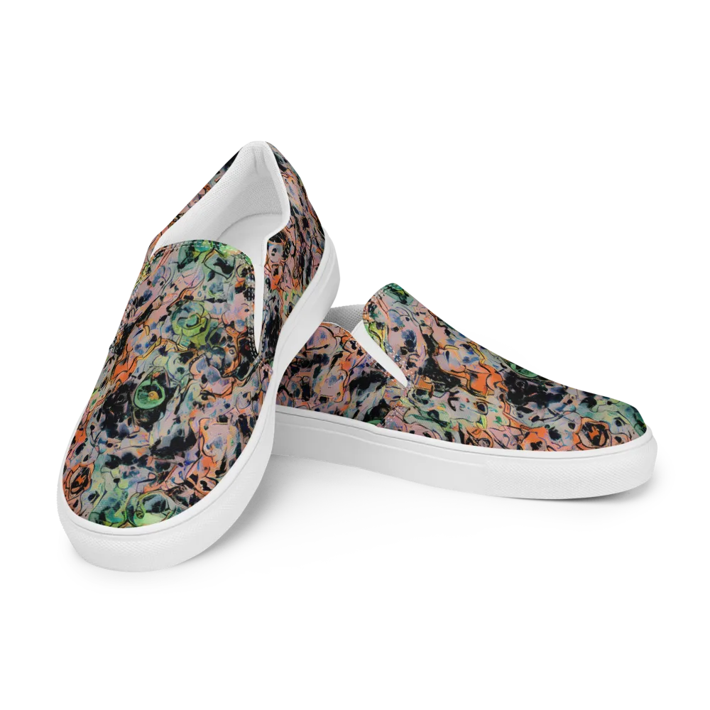 Peach Voltage on Women's Slip-On Canvas Shoes — Left Front