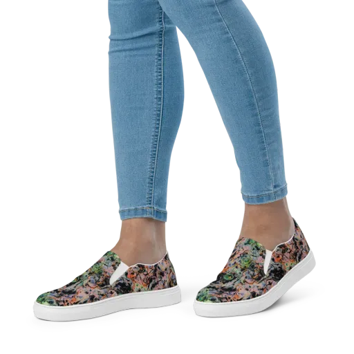 Peach Voltage on a Women's Slip-On Canvas Shoes