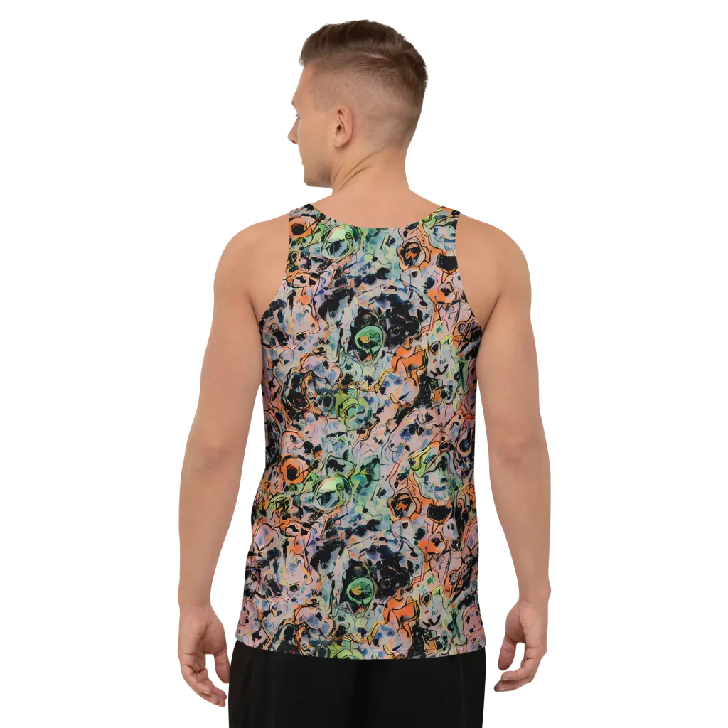Peach Voltage on Men's Tank Top — Back