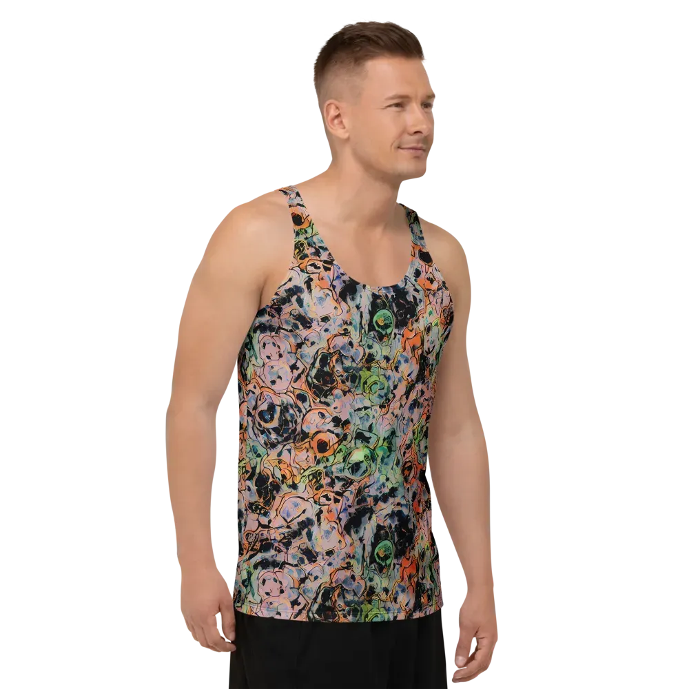 Peach Voltage on Men's Tank Top — Right Front