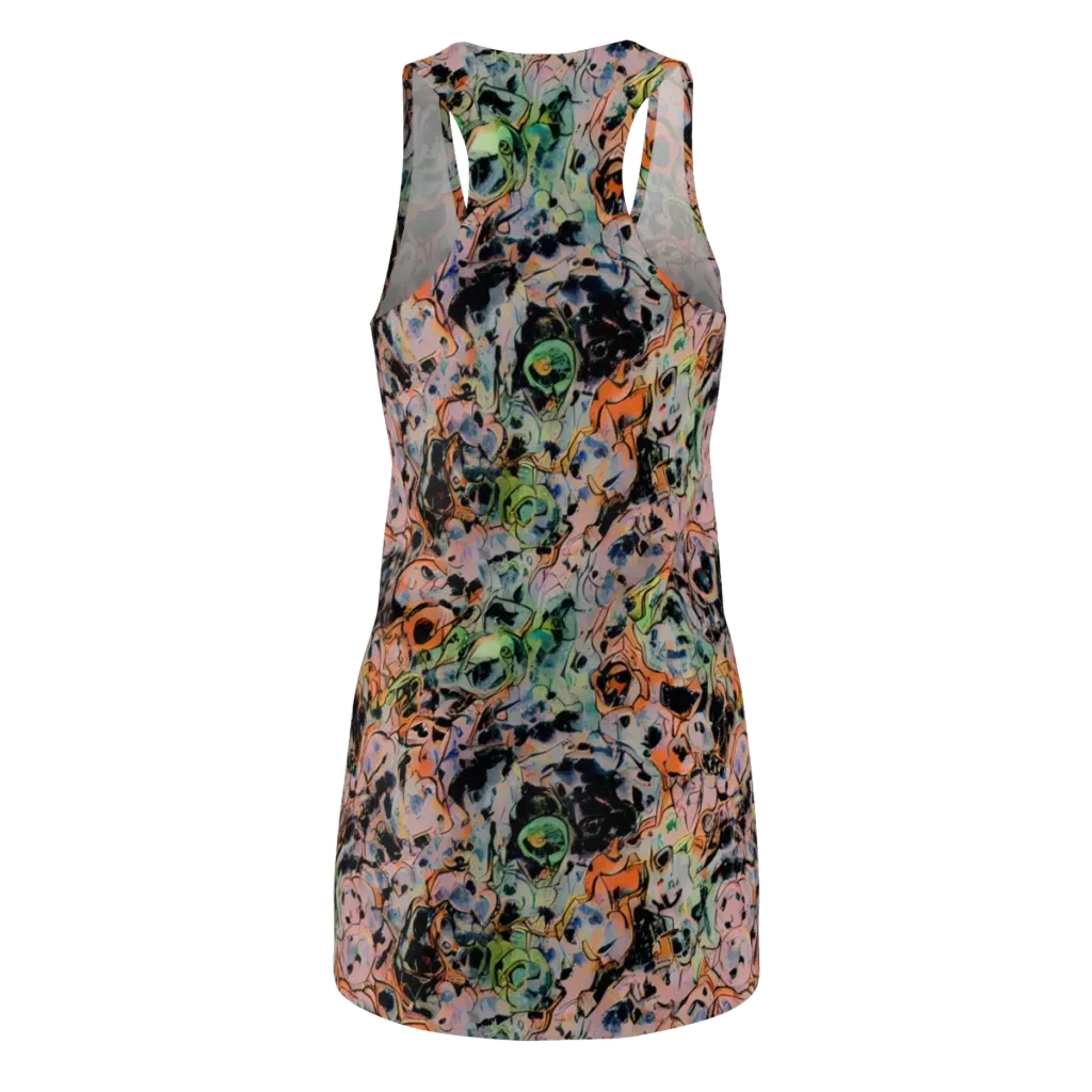 Peach Voltage on Racerback Dress — Back